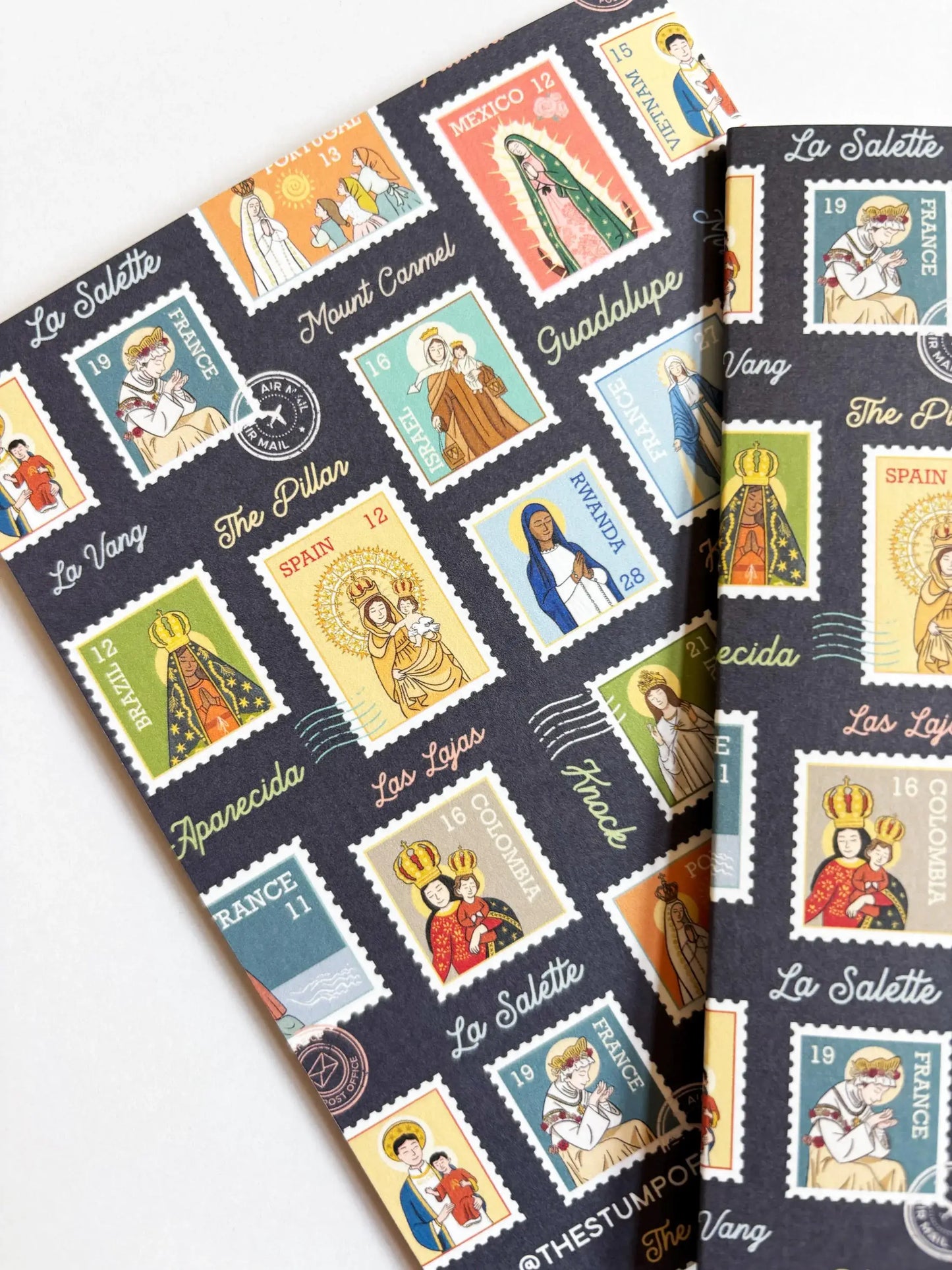 Ave Maria Post Navy Greeting Card I Catholic Gift & Card