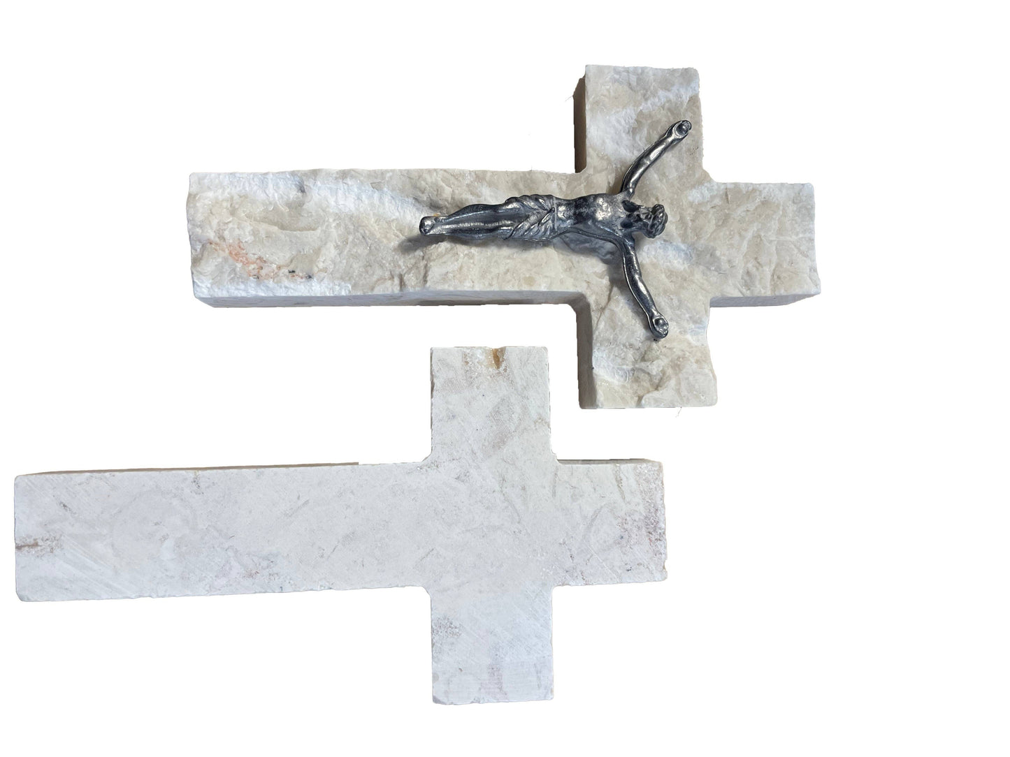 Jerusalem Stone Comfort Cross with Crucifix