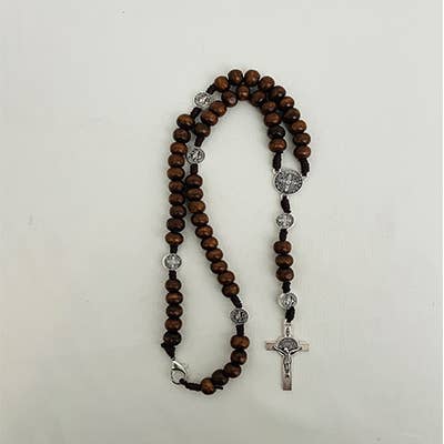 ST BENEDICT Wooden Rosary       (MOQ 4)