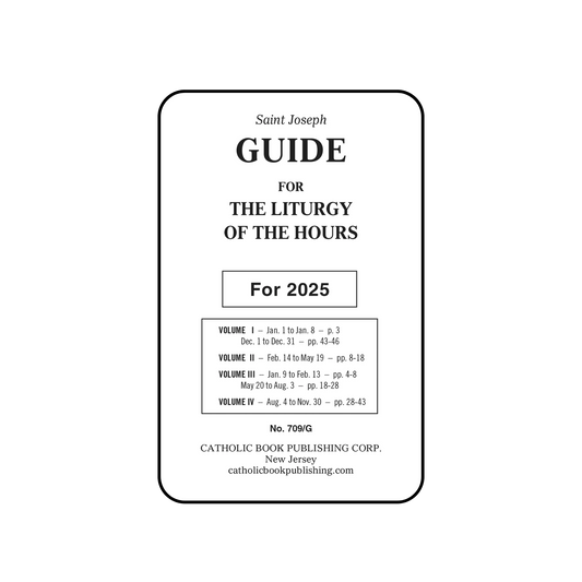 Liturgy of the Hours Guide  2025- Large Print