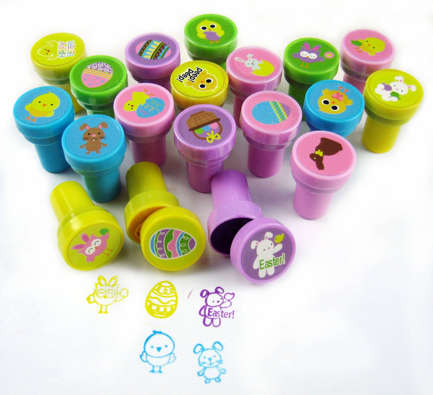 50 Pcs Easter Assorted Stampers for Kids