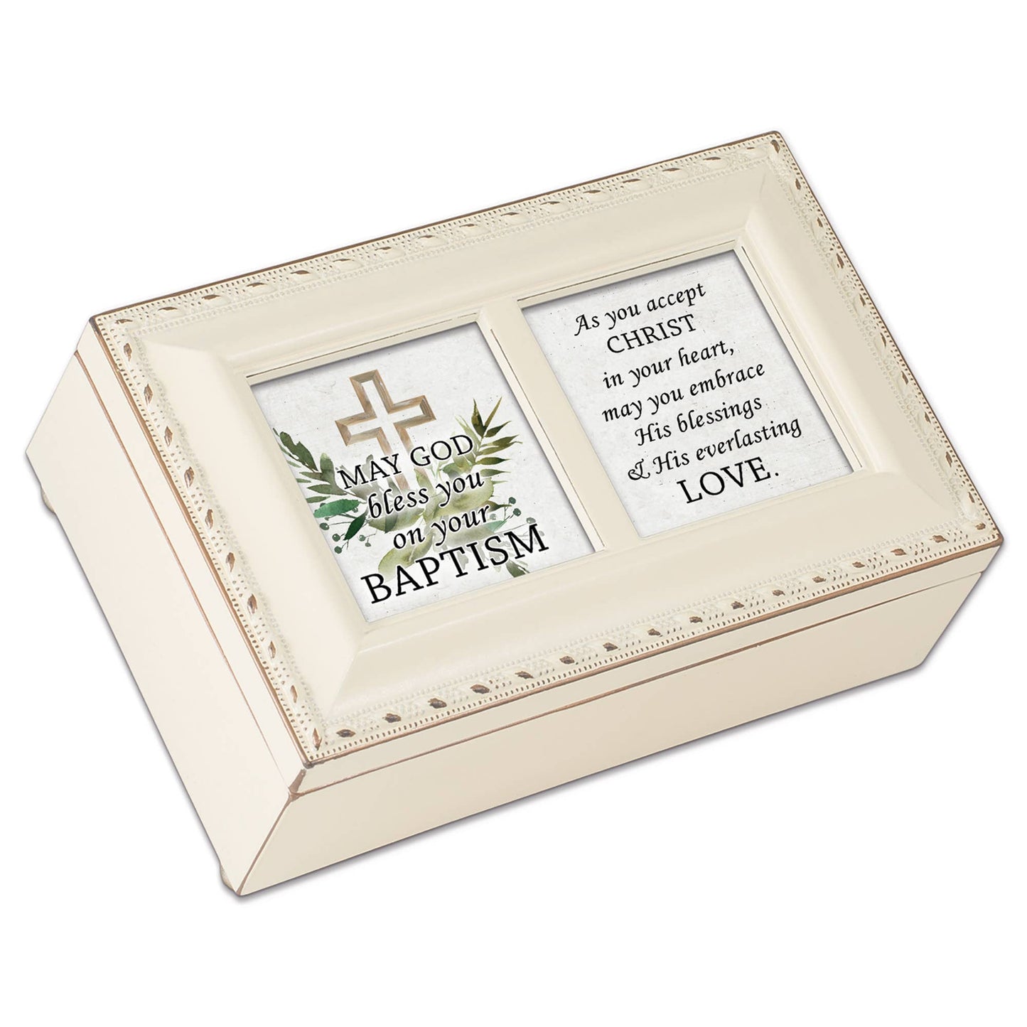 Petite Music Box May God Bless Baptism