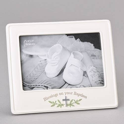 6"H BAPTISM BLESSING FRAME 4X6