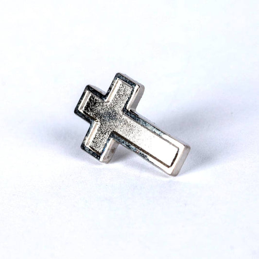 Silver Cross Lapel Pins