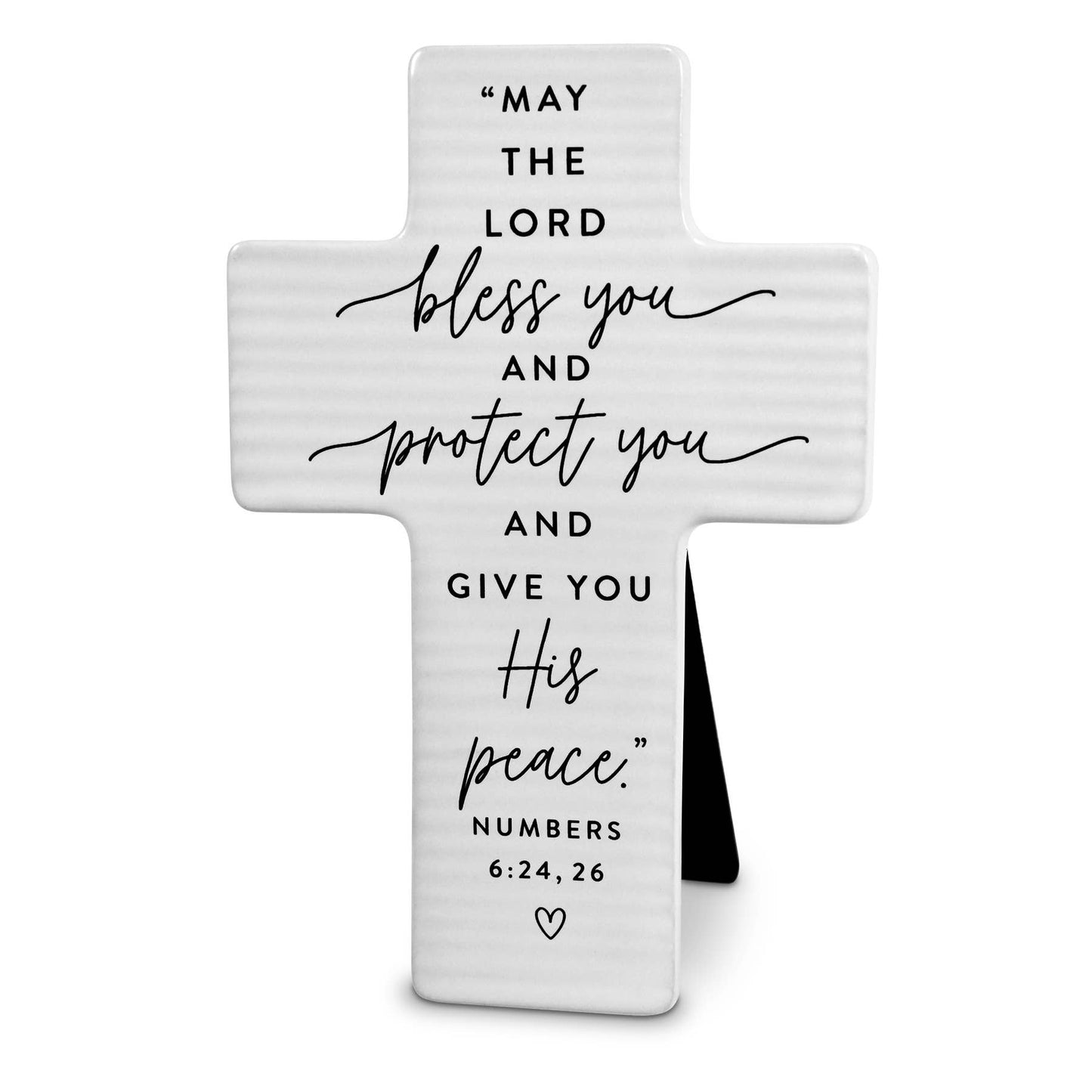 Bless You Textured Standing Cross Plaque