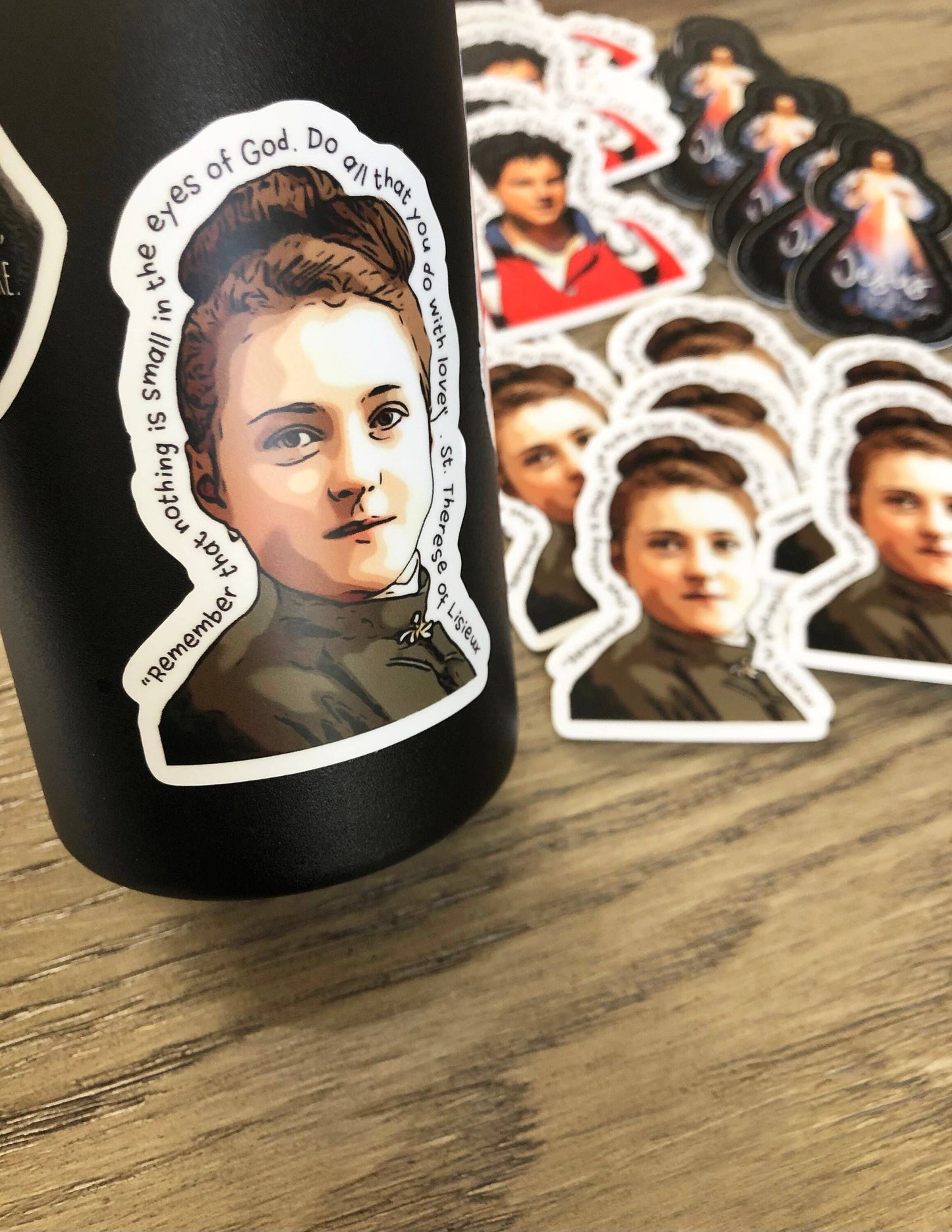 St. Therese of Lisieux Waterproof Catholic Sticker