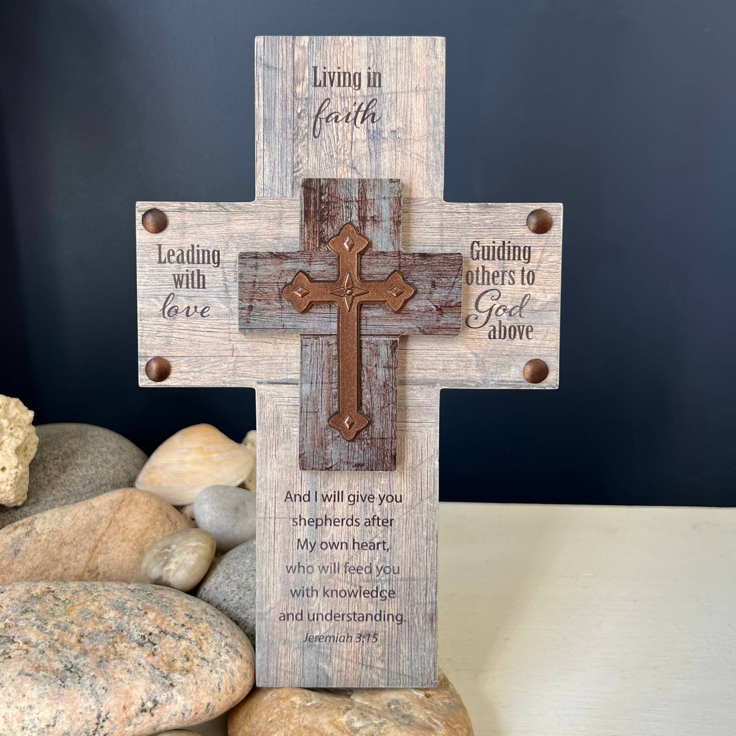 Living in Faith Standing Cross