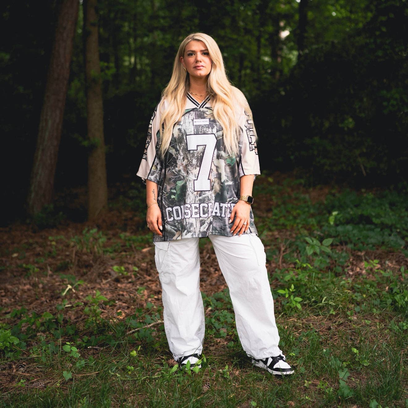 CONSECRATED Jersey - Cream/Woodland Camo (Oversized Fit)