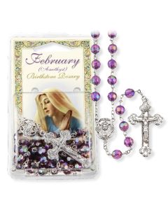 Birthstone Rosary - February