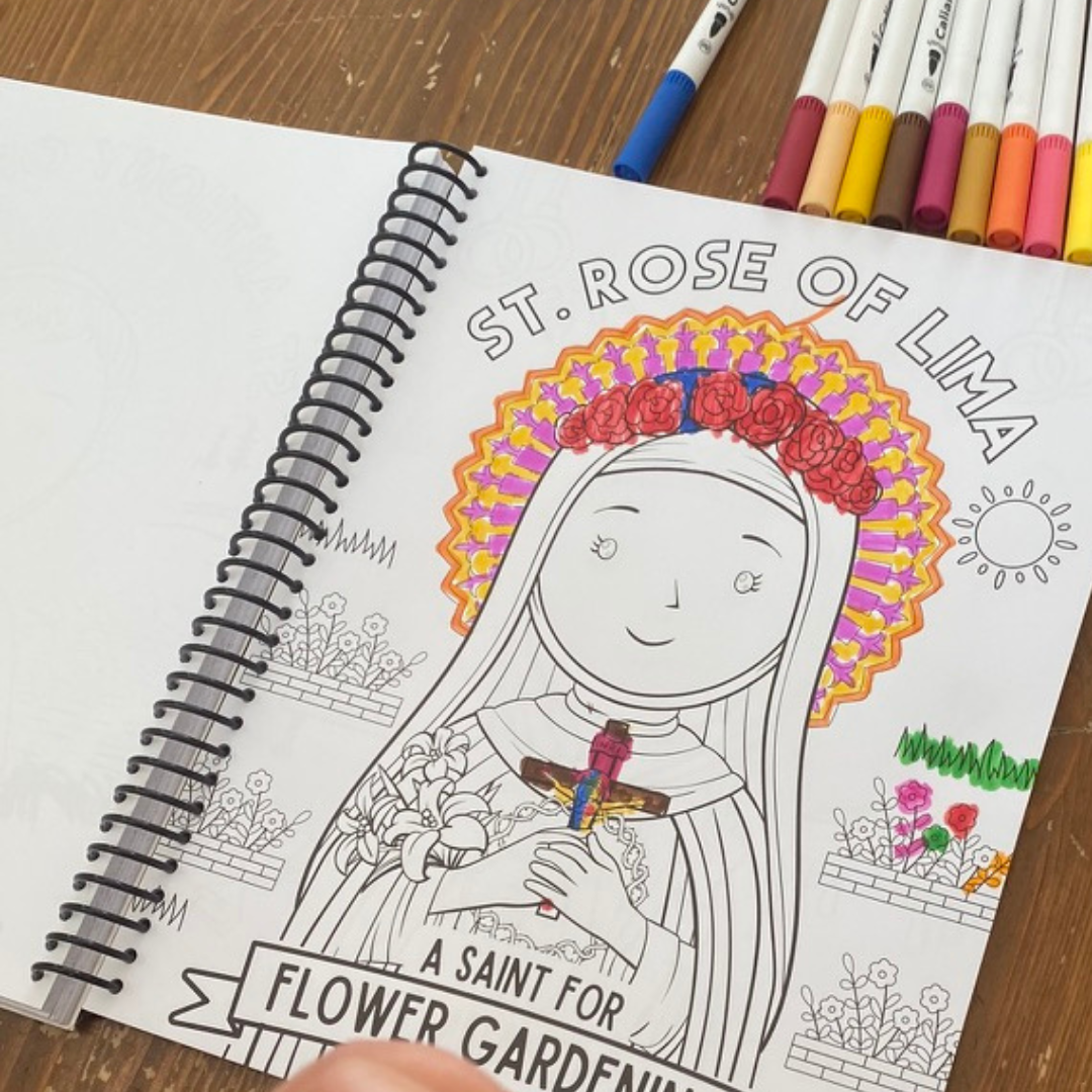 Patron Saints for Catholic Kids Coloring Book