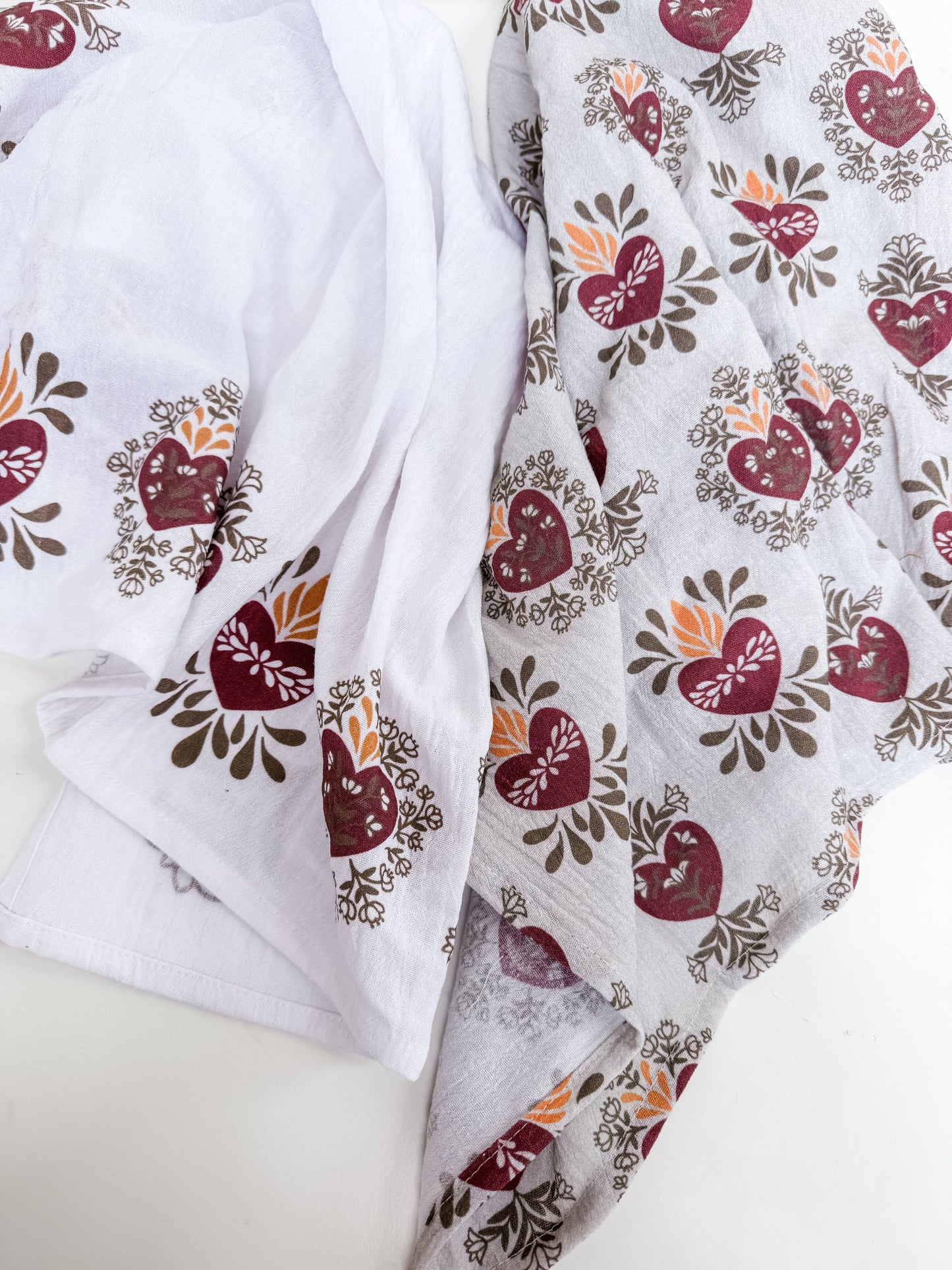 Holy Family Hearts Tea Towel Set