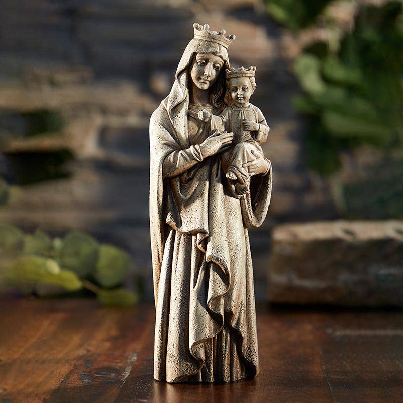 Madona and Child Statue 12"