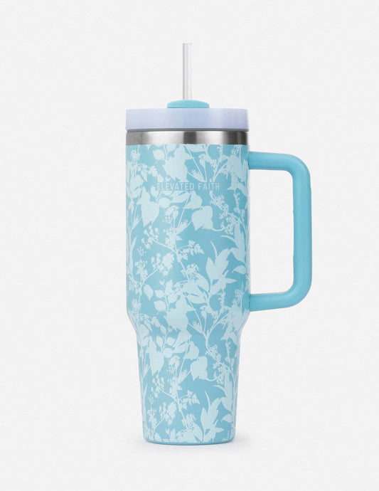 Blue Botanic 40 oz Tumbler