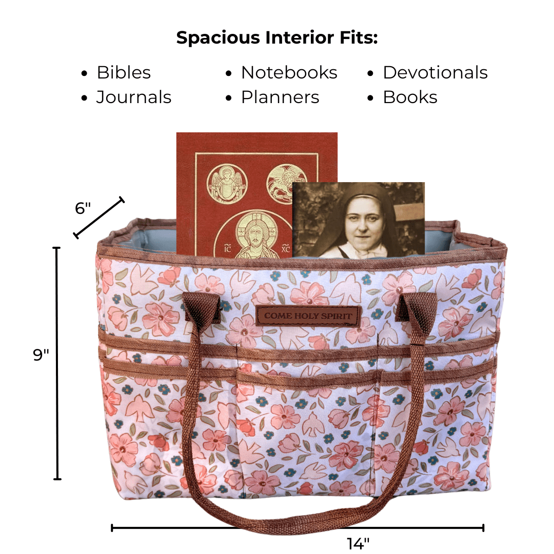 Catholic Prayer Caddy Tote