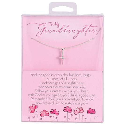 Necklace Granddaughter Star Cross