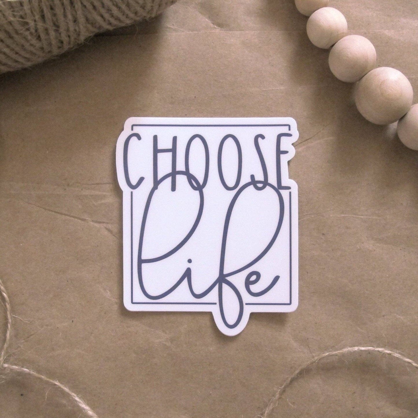 Choose Life Catholic Vinyl Sticker