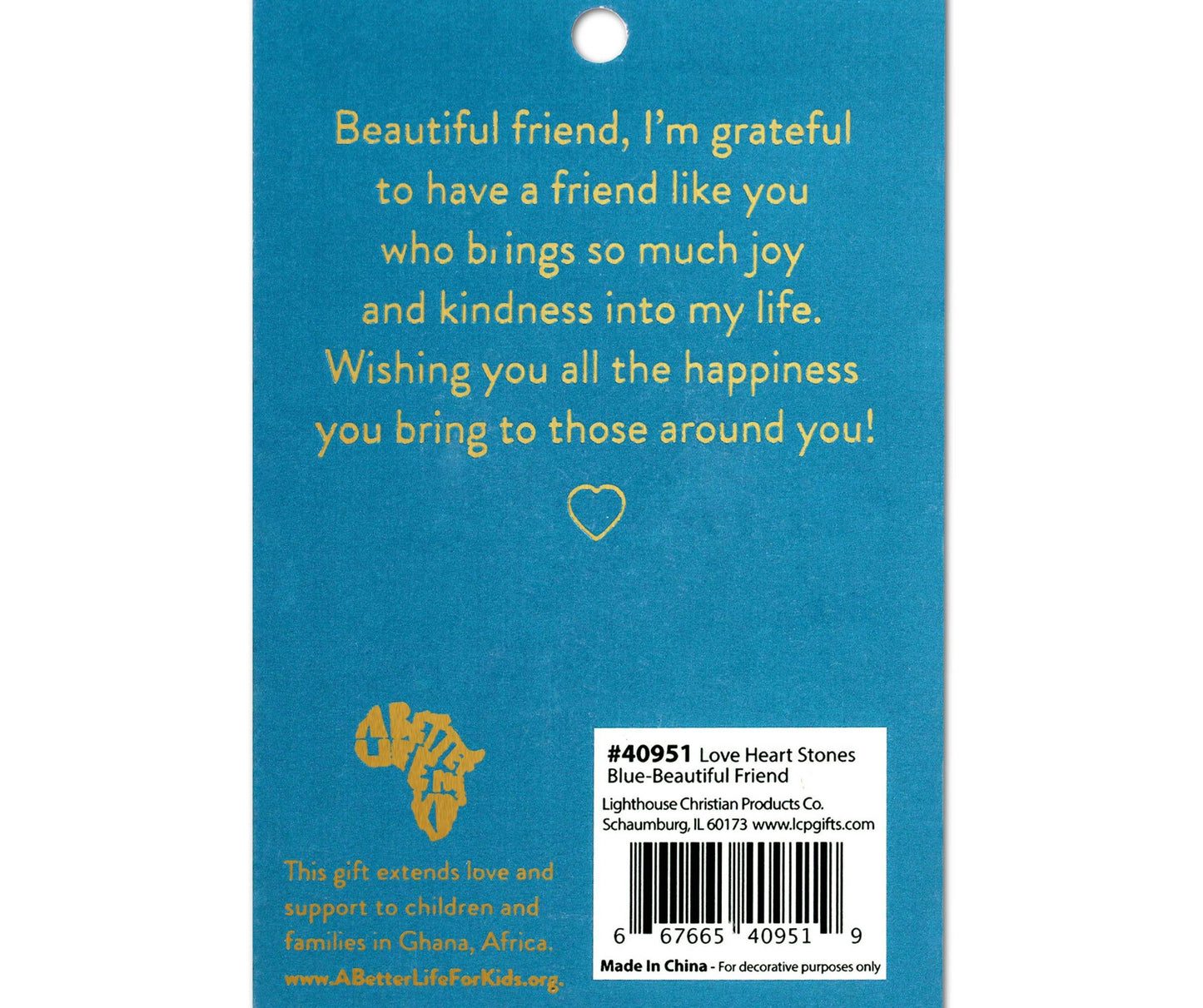 LCP Heart Stone Card Beautiful Friend