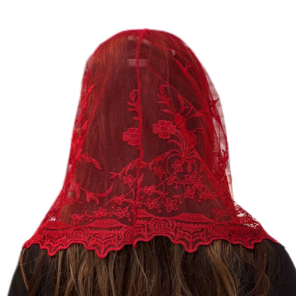 St. Veronica Infinity Veil - RED