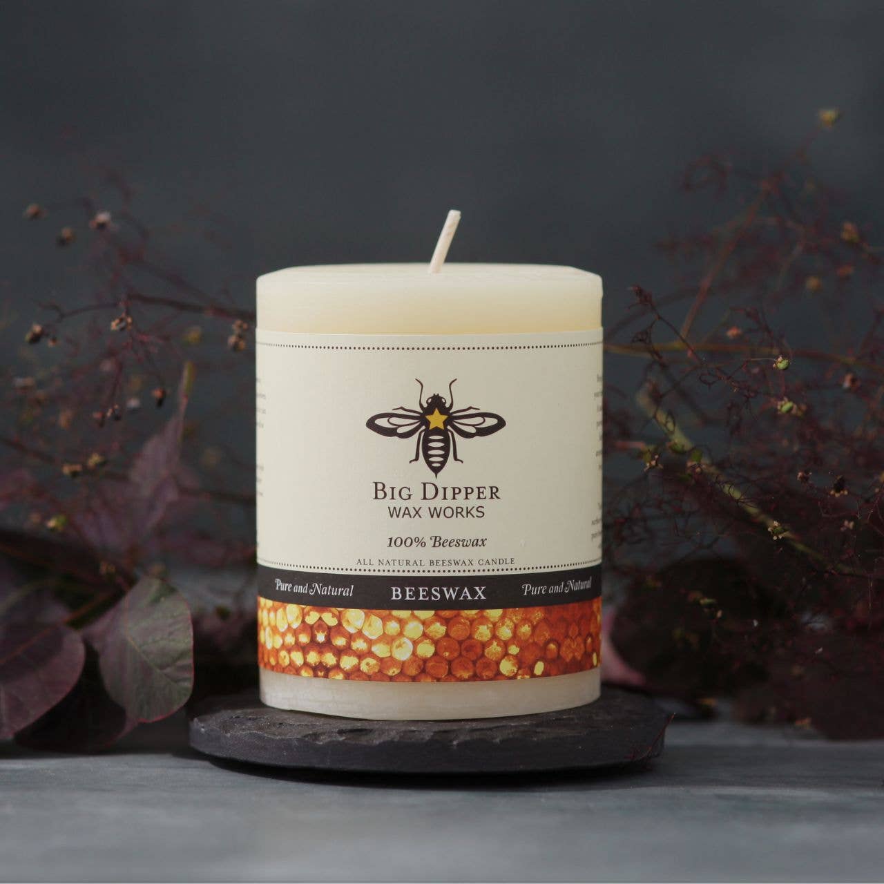 Pure Beeswax Pillars