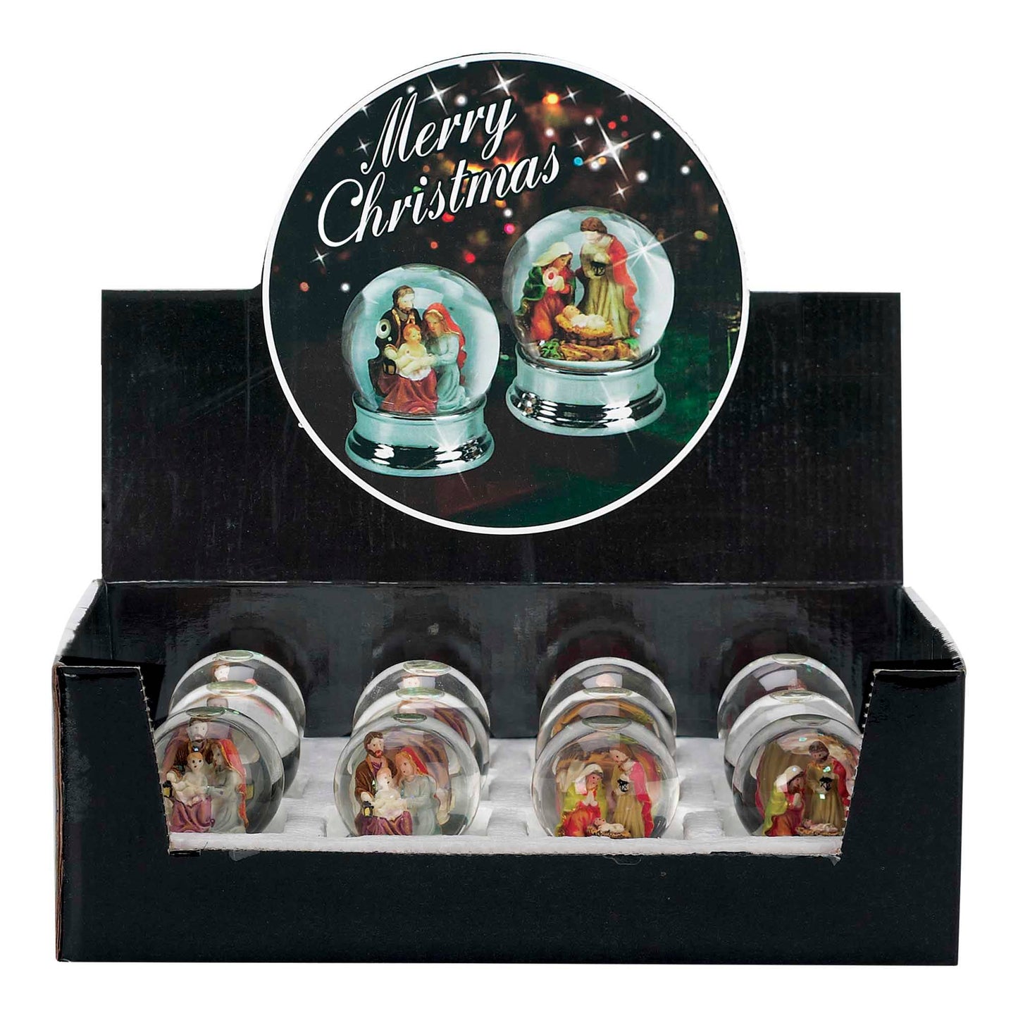 NATIVITY-GLS/MTL/RSN-SNOW GLBE