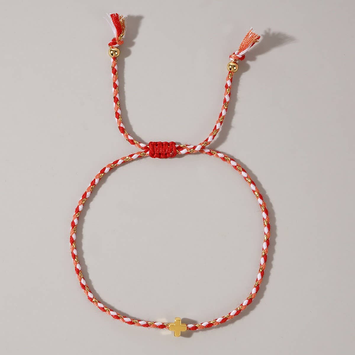 Cotton Cross Bracelet