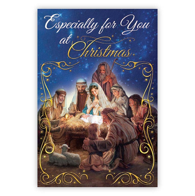 Nativity Bxd Xmas Cards 12asst