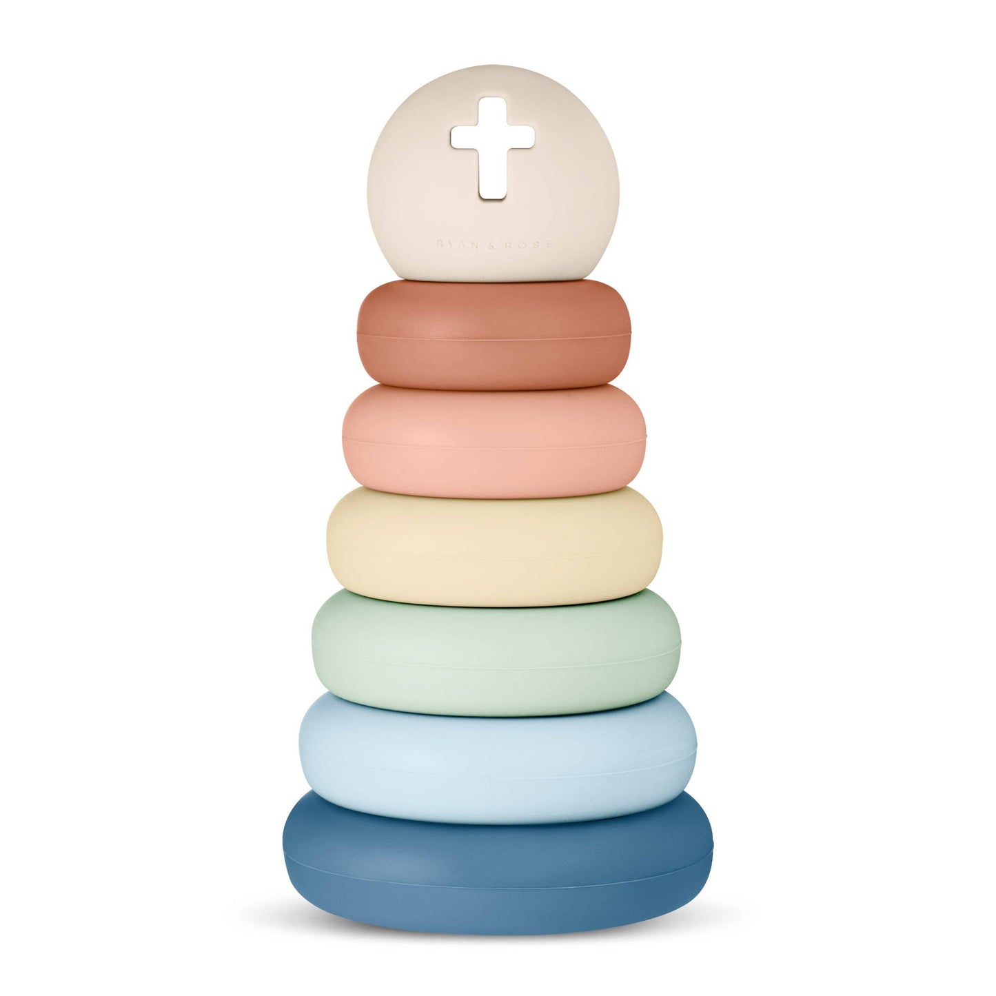 Silicone Cross Stacker Toy