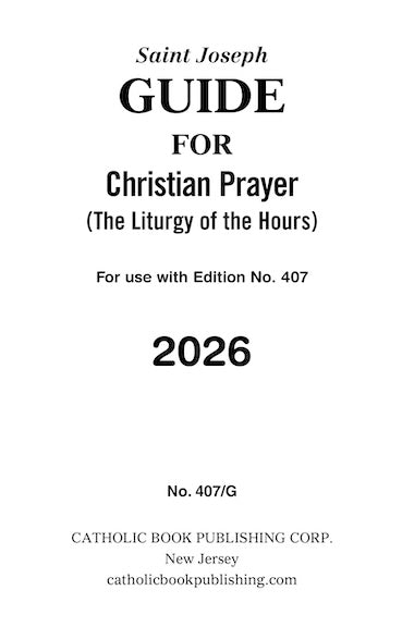 Christian Prayer Guide For 2026 (Large Type)