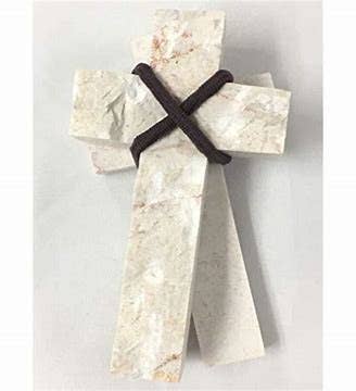 Jerusalem Stone Comfort Cross