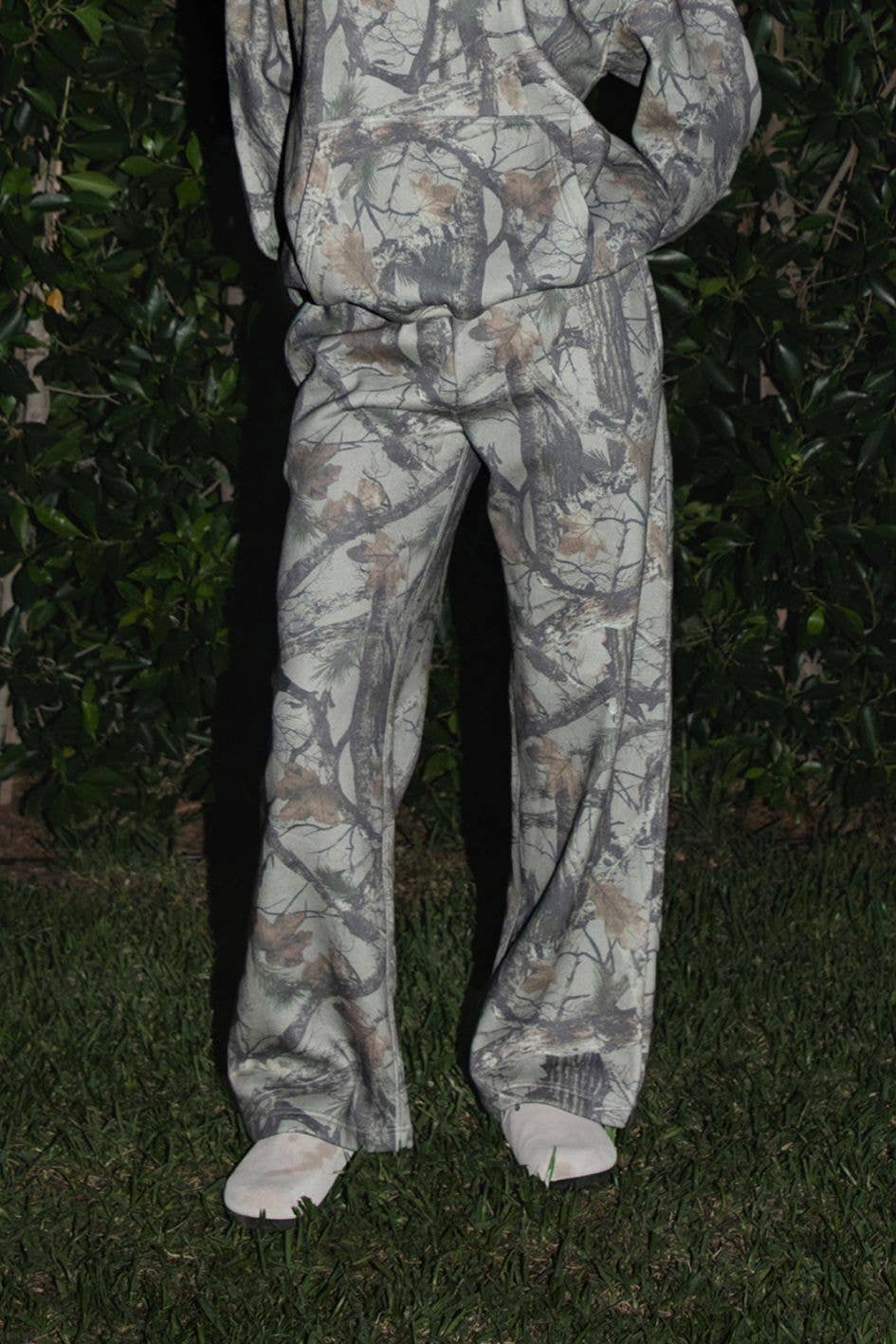ELK Woodland Camo Fleece Wide Leg Sweatpants