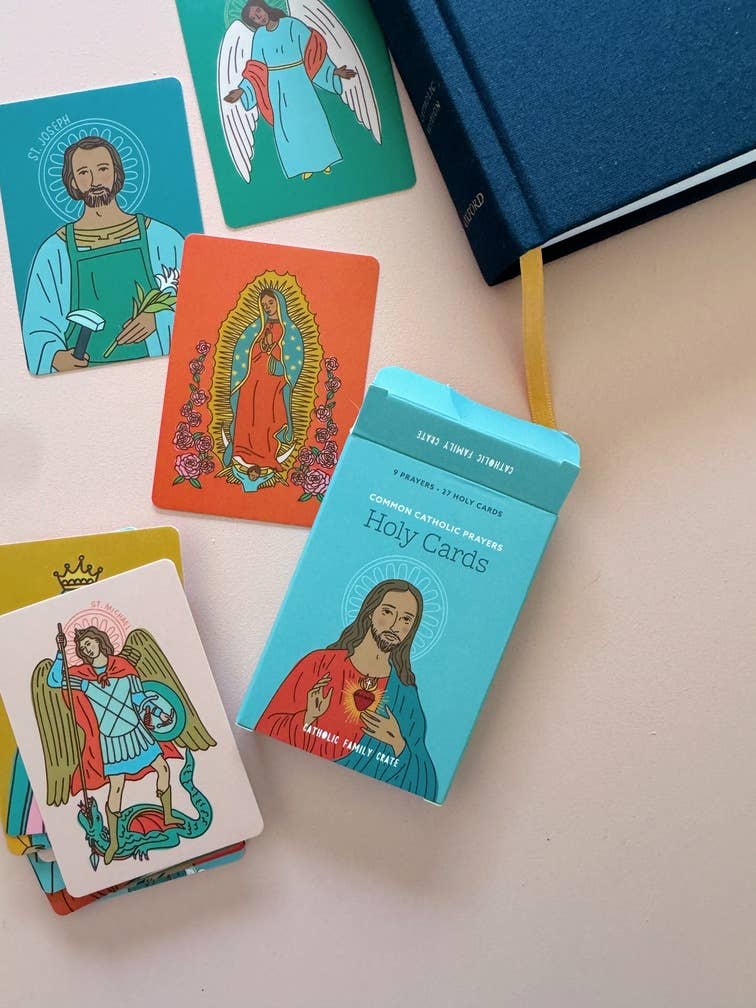 Holy Cards - Catholic Prayers (28 cards)