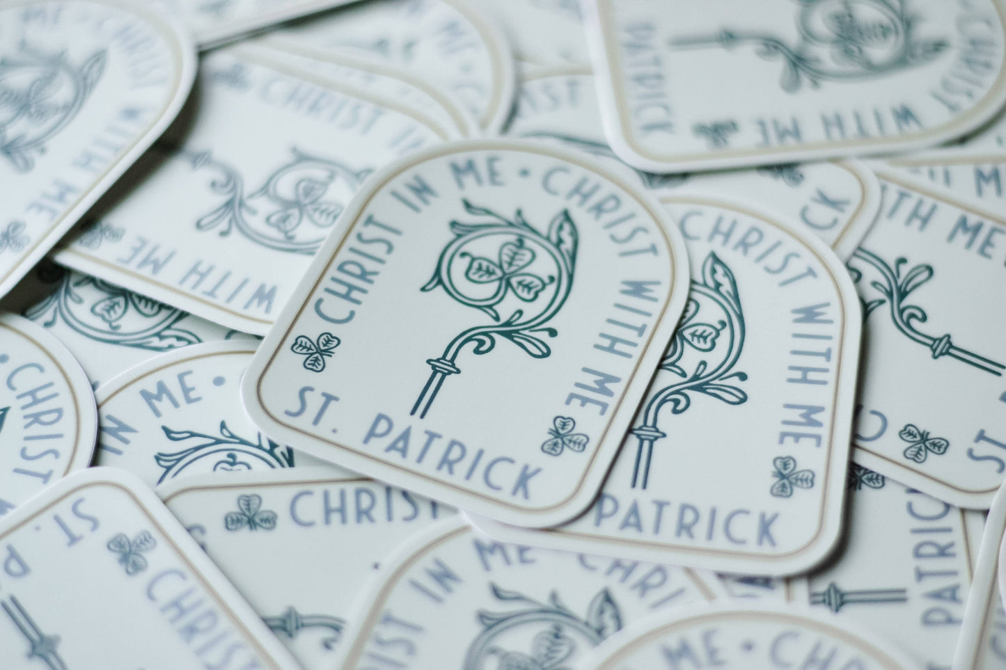 St. Patrick Staff Sticker