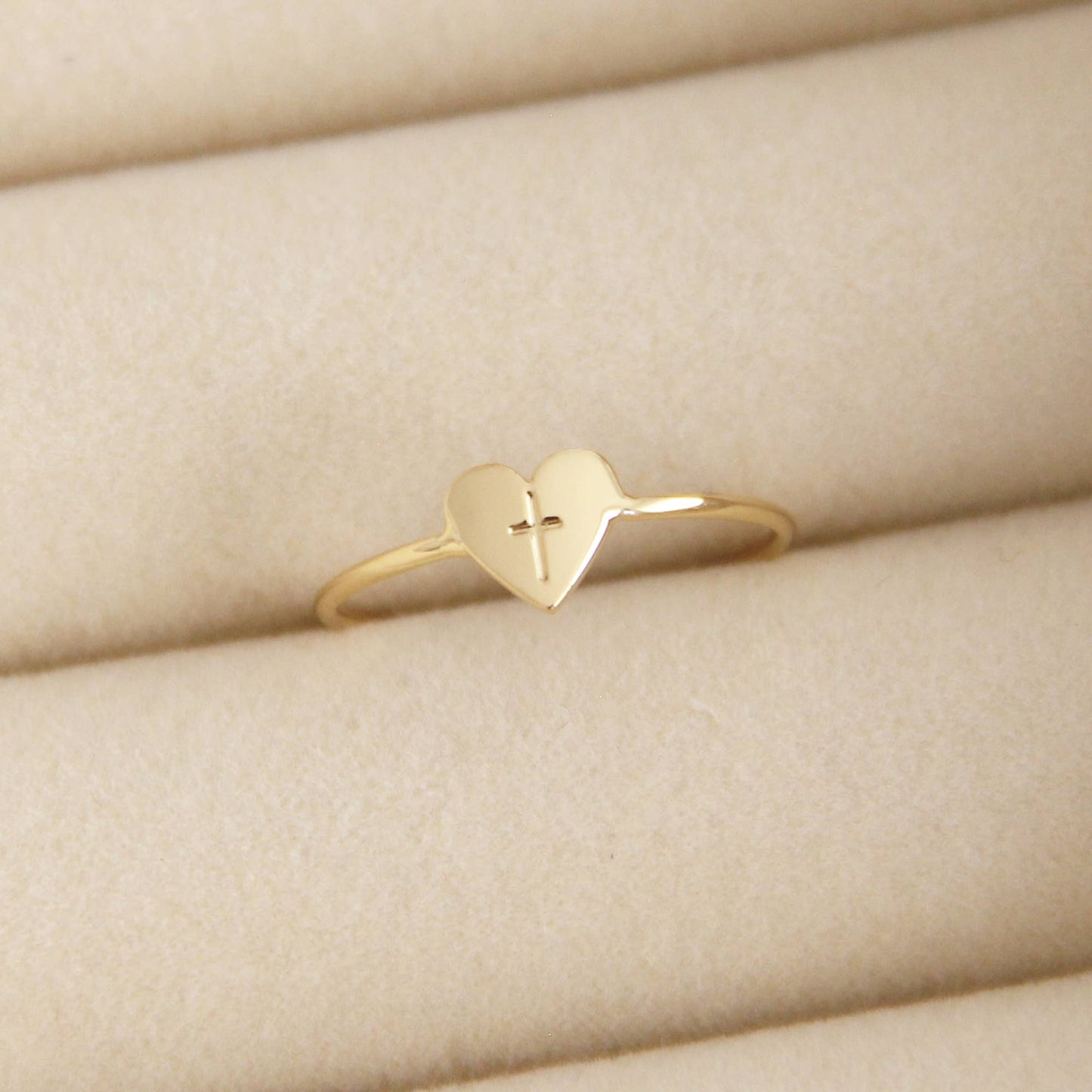 Cross Heart Ring