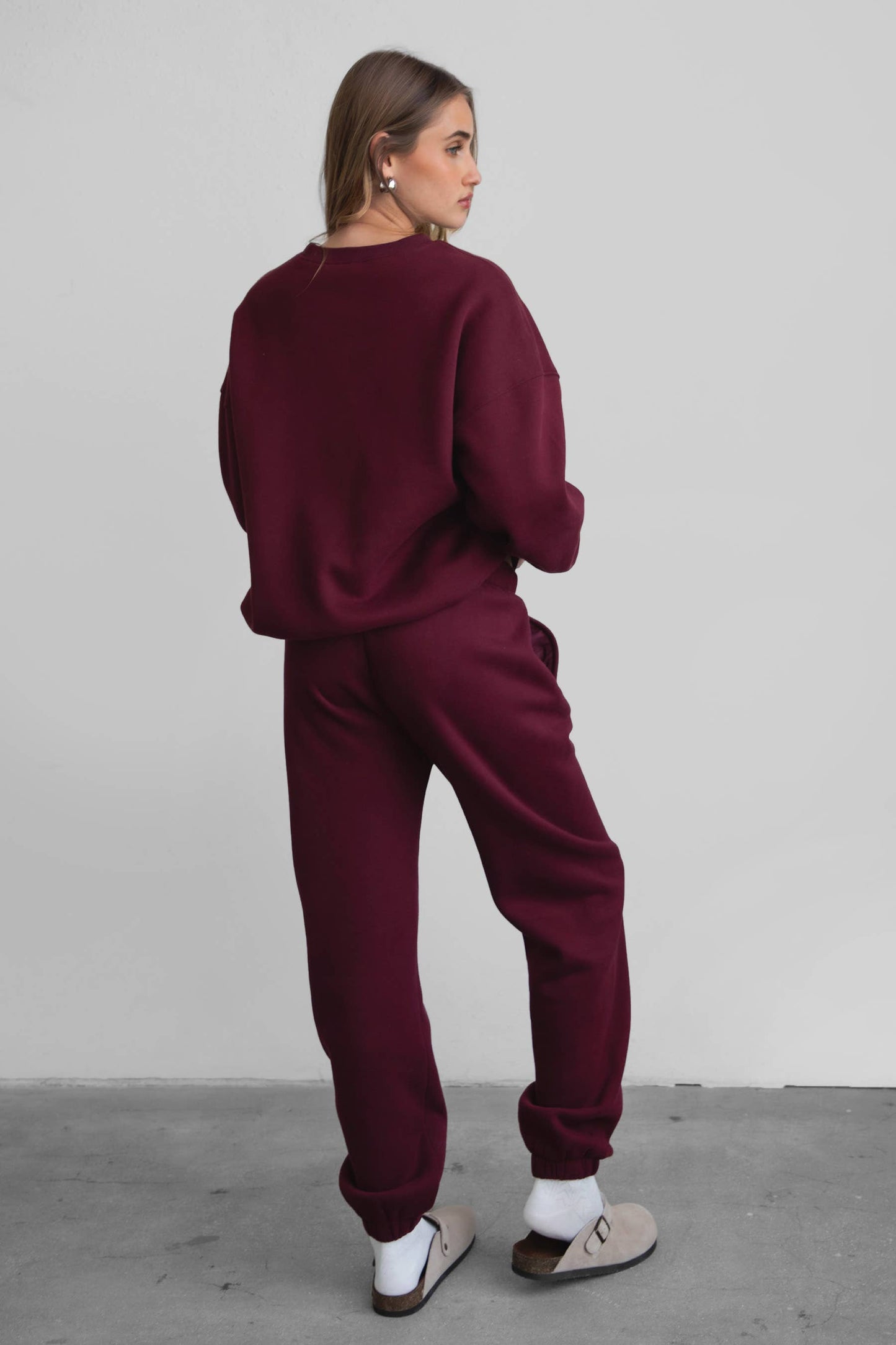 DOVE  Plush Fleece Lounge High Waist Sweatpants With Pockets