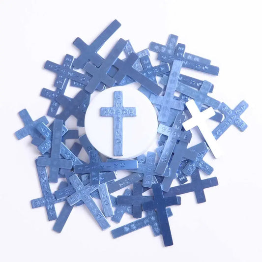Pocket Cross Amazing Grace Blue