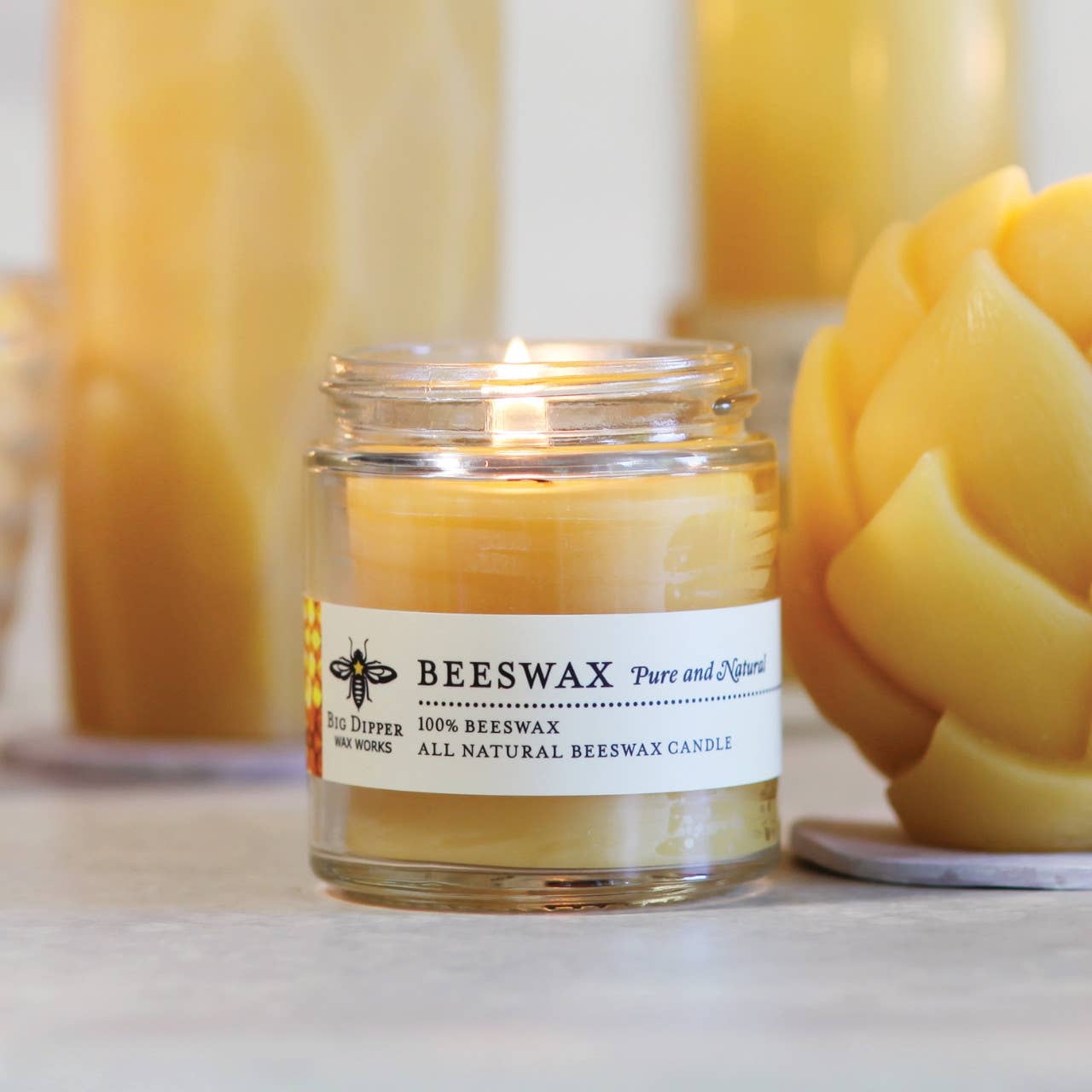 Pure Beeswax Apothecary Glass