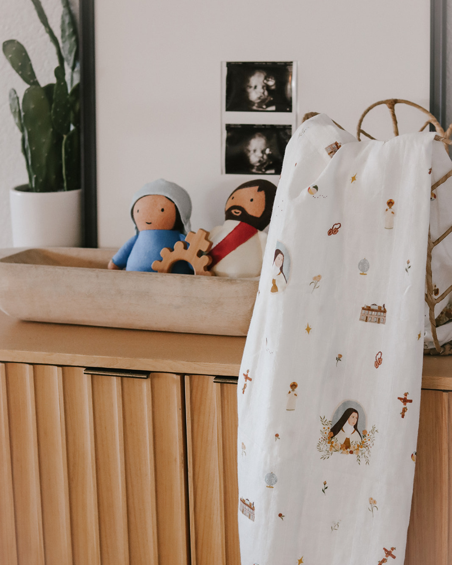 Muslin Swaddle Saint Francis