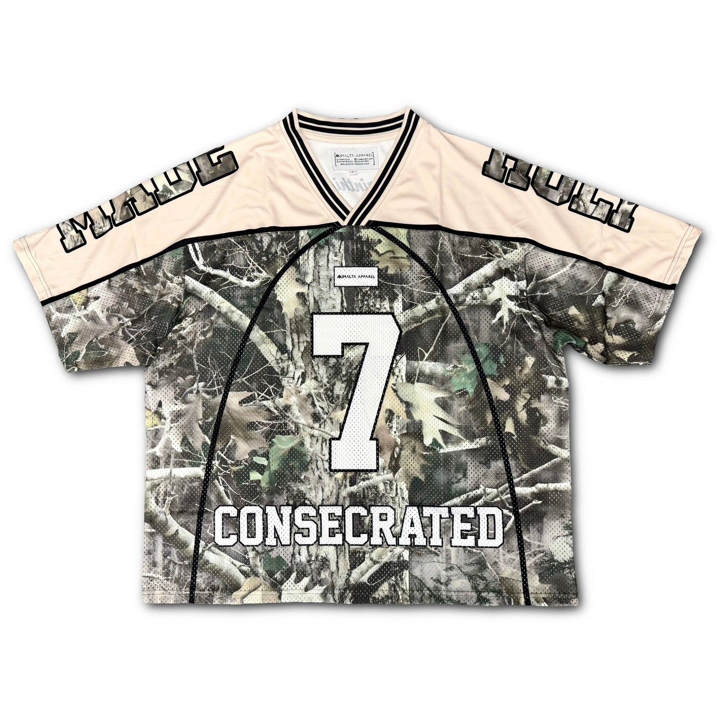 CONSECRATED Jersey - Cream/Woodland Camo (Oversized Fit)