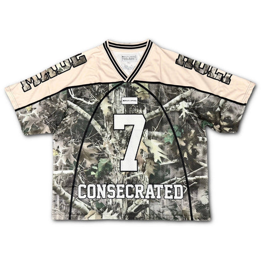 CONSECRATED Jersey - Cream/Woodland Camo (Oversized Fit)