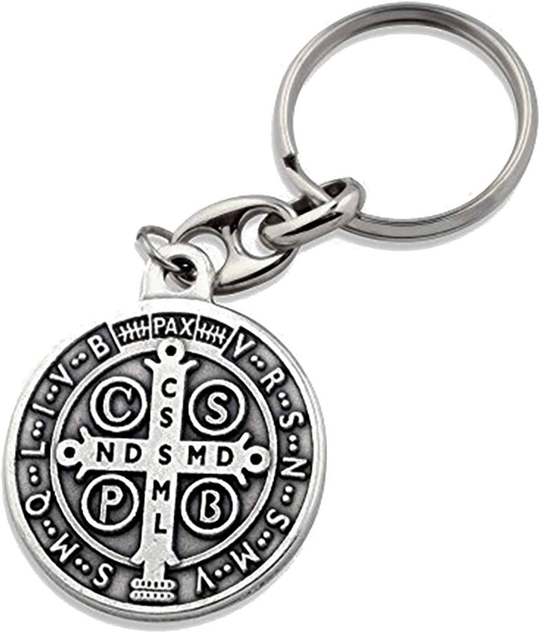 St. Benedict Rosary and Keychain Gift Set