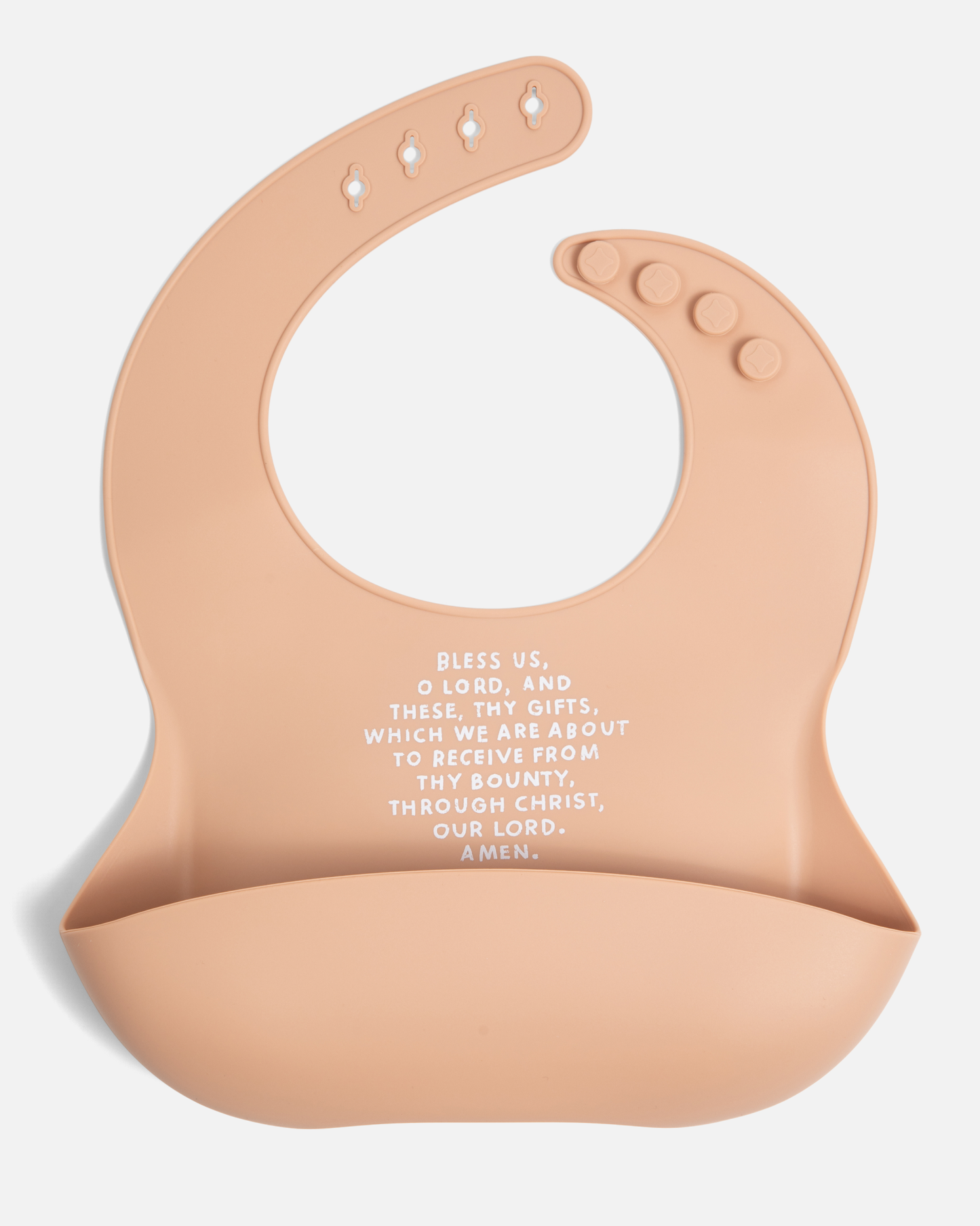 Meal Blessing Silicone Bib