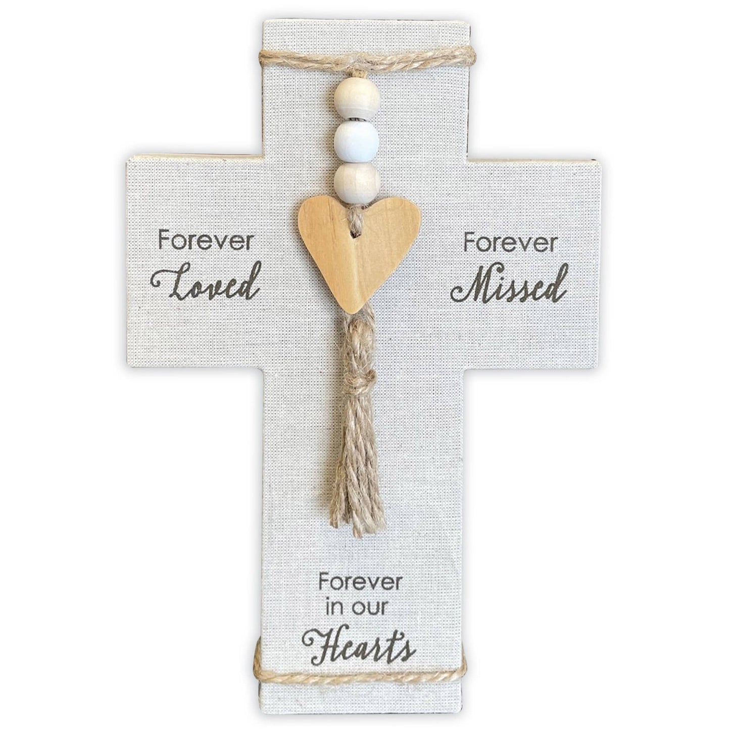 Forever Loved Fabric Cross