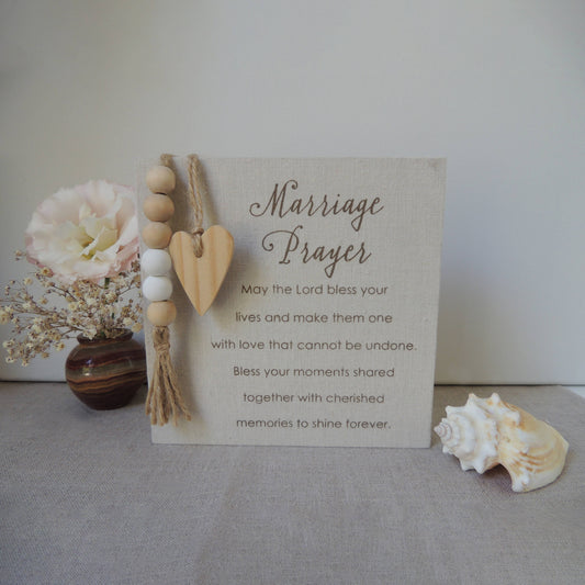 Marriage Prayer Plaque