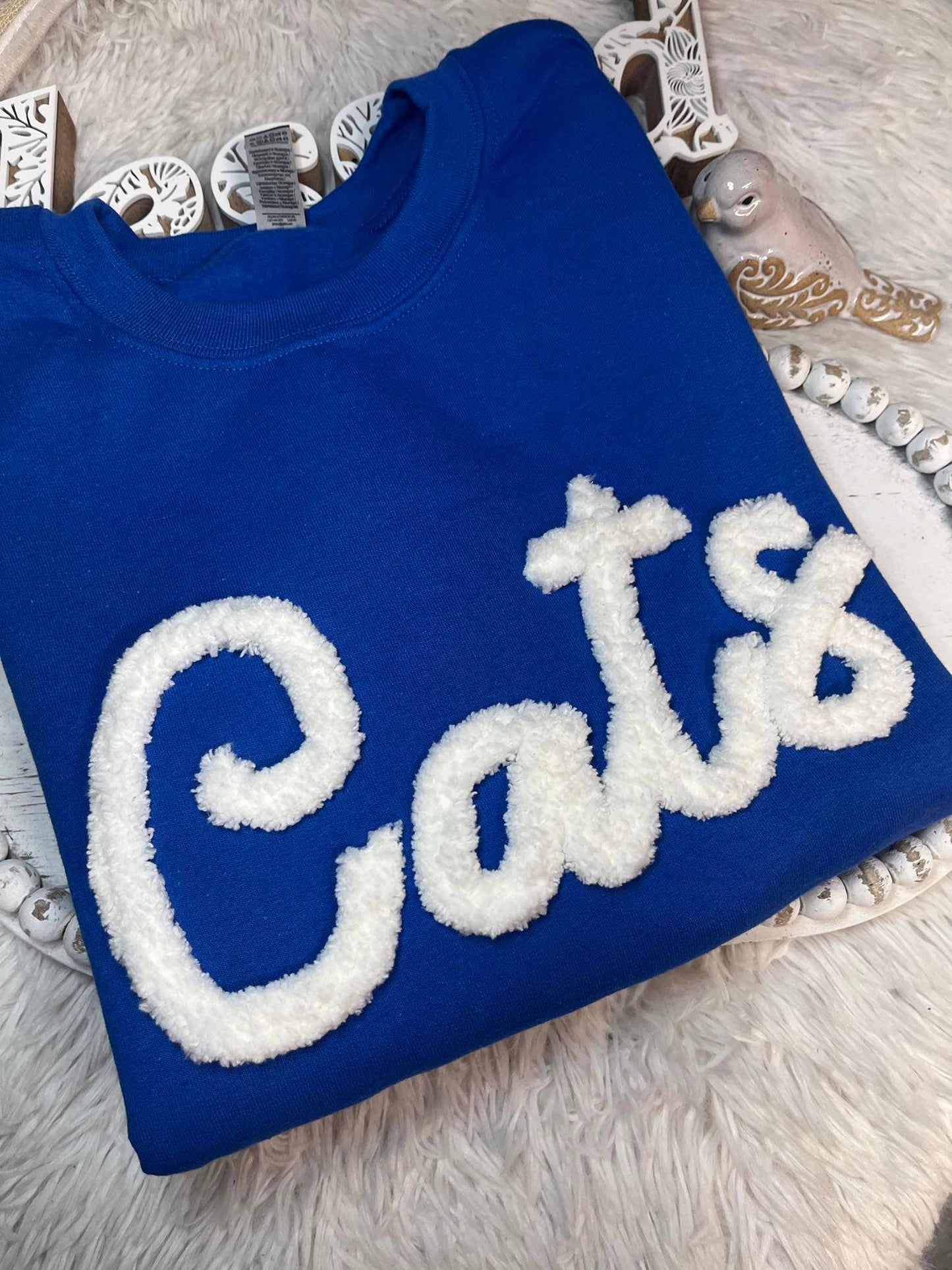 CUSTOM Team Sweatshirt with Chunky Chenille Yarn