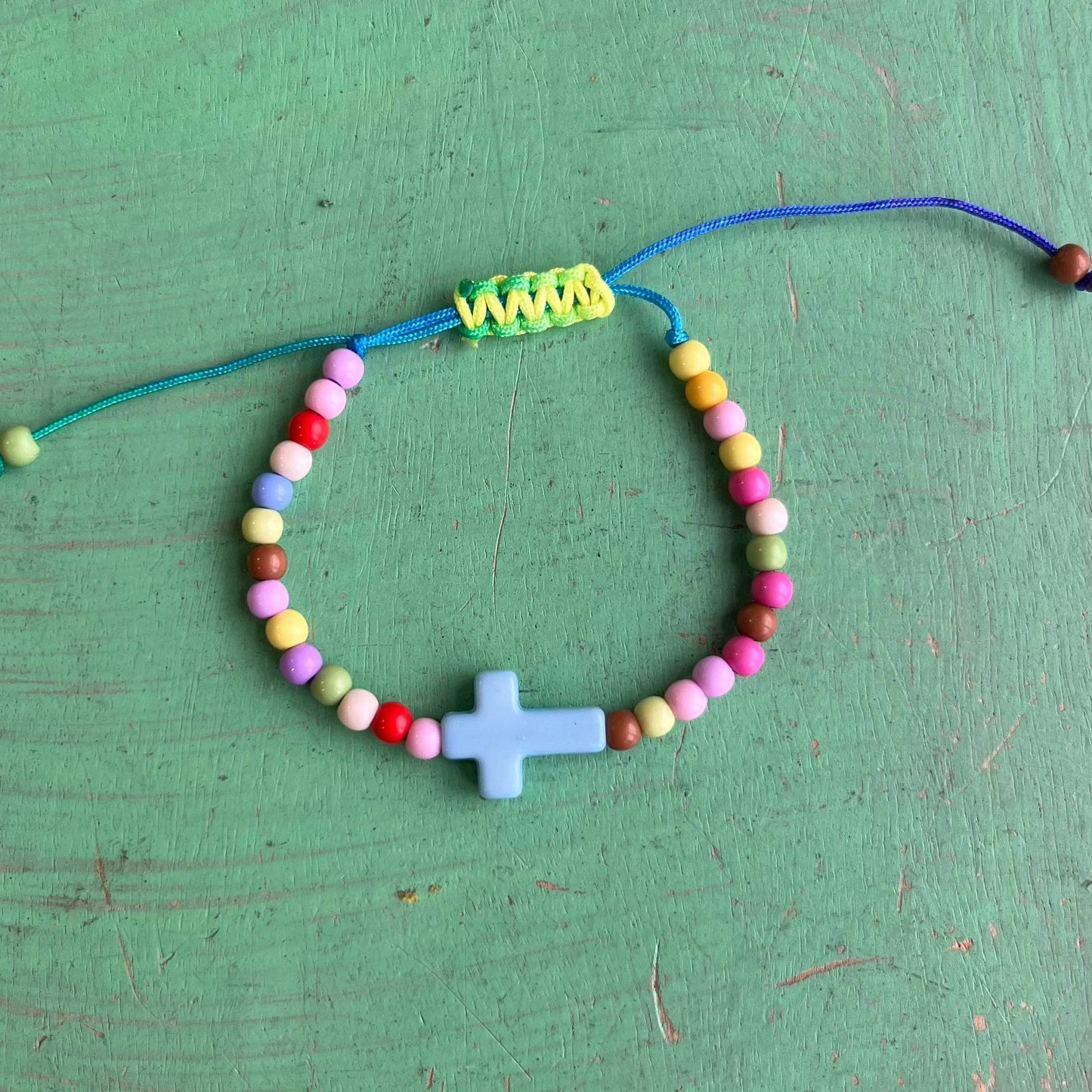 Girl's Colorful Side Cross Bracelets