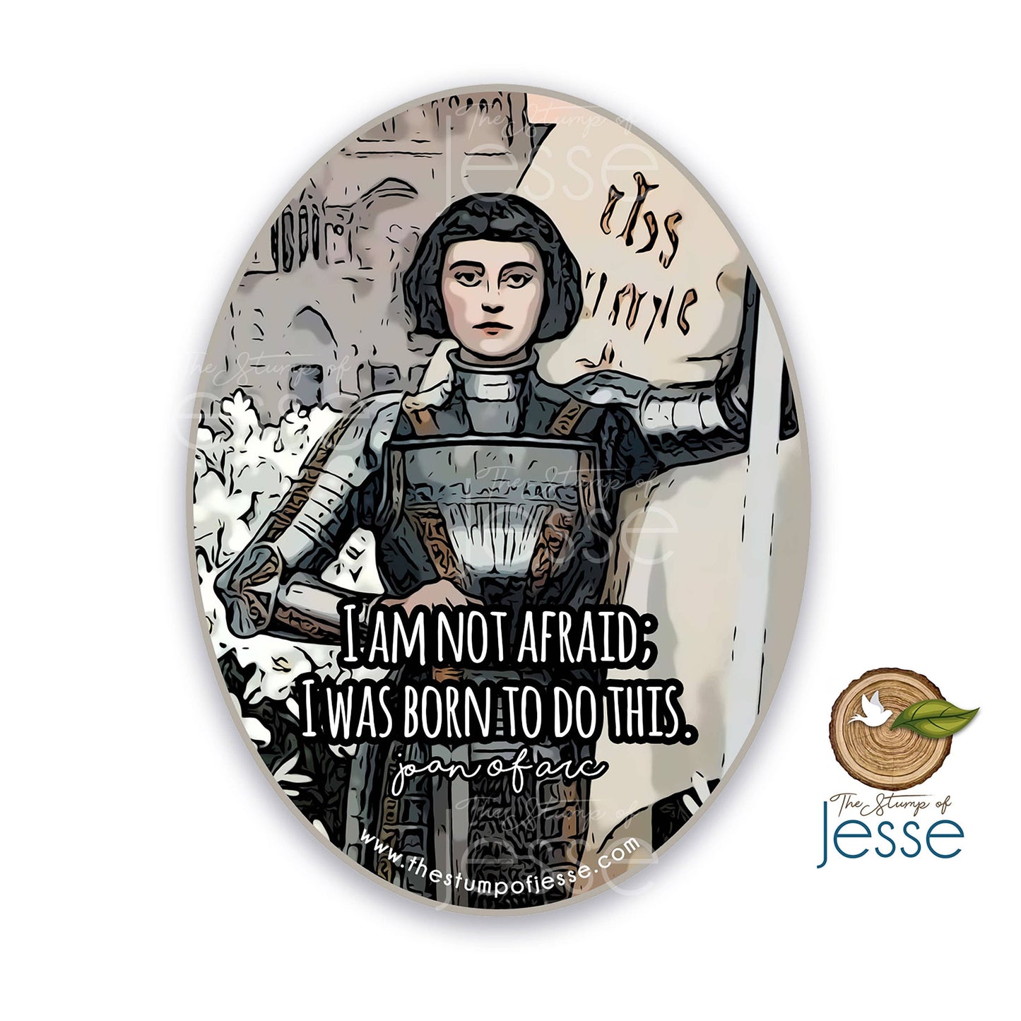 St. Joan of Arc Sticker Waterproof Catholic Sticker