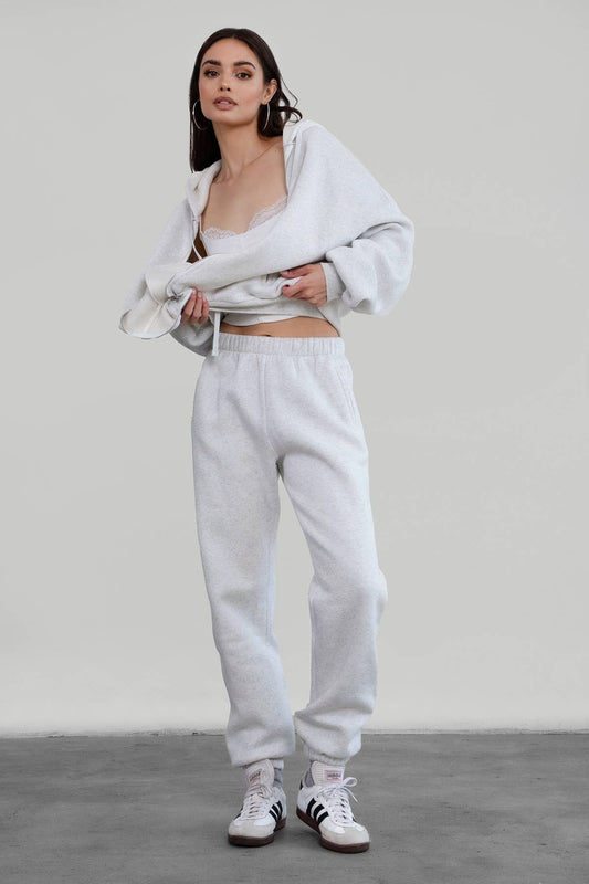 DOVE  Plush Fleece Lounge High Waist Sweatpants With Pockets