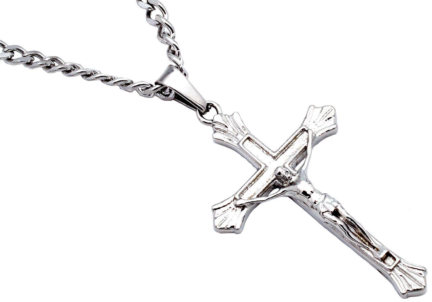 Men's S.Steel Crucifix Cross Pendant