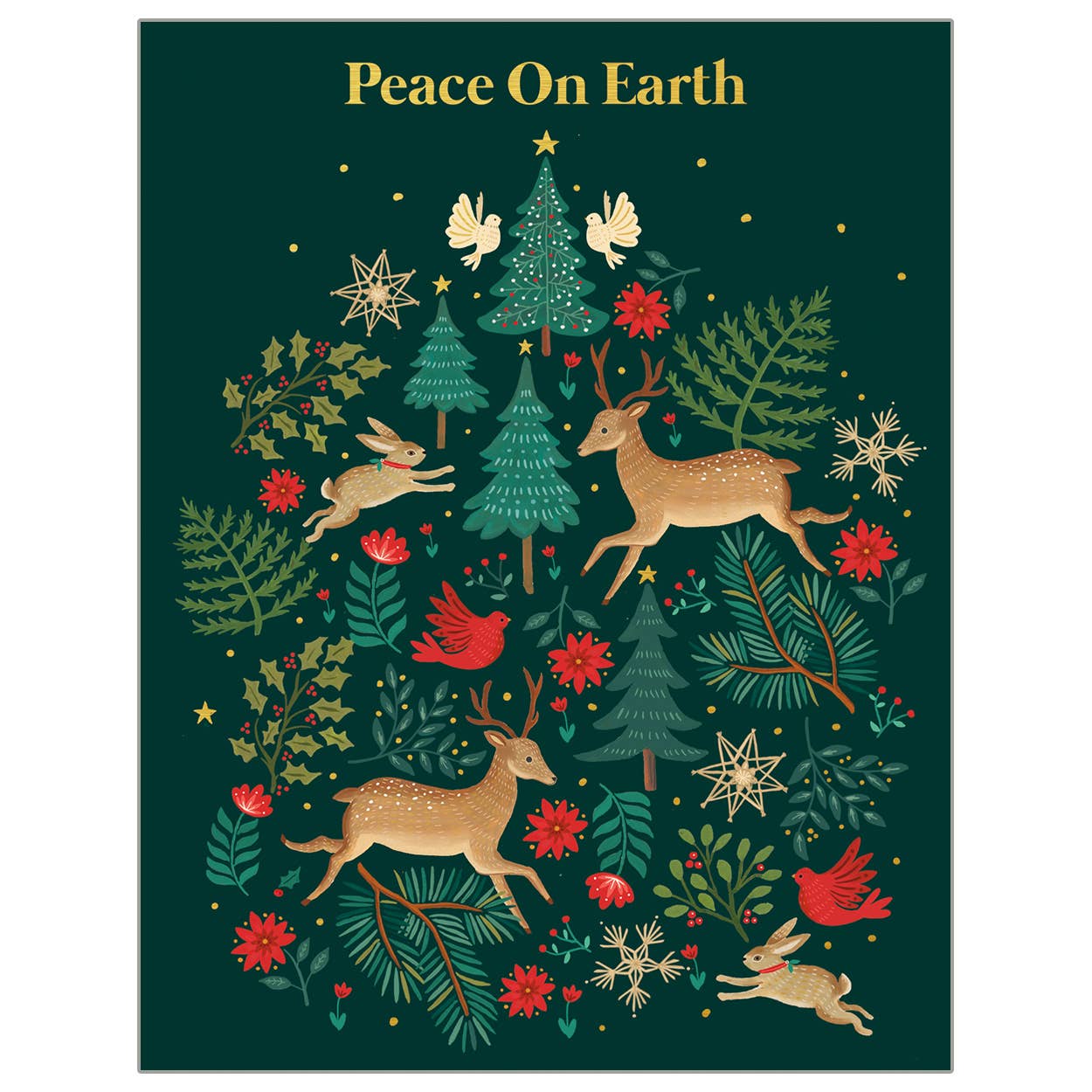 Forest Friends - Faith Christmas Card with FOIL