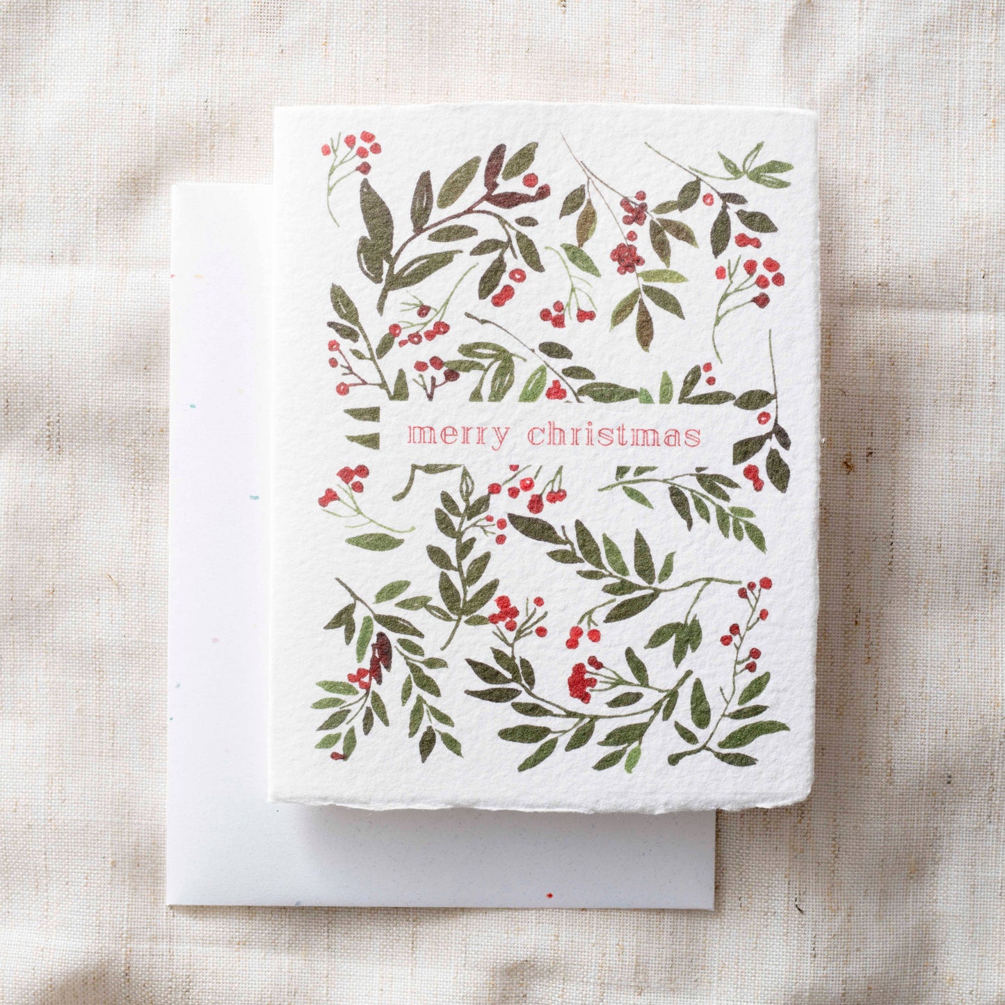 Merry Christmas | Berries Holiday Greeting Card